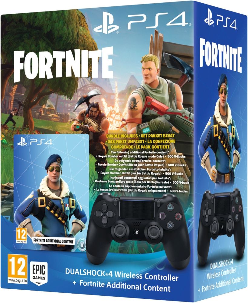 Геймпад SONY DualShock 4 v2 (черный) + ваучер Fortnite (CUH-ZCT2E) купить в  Минске