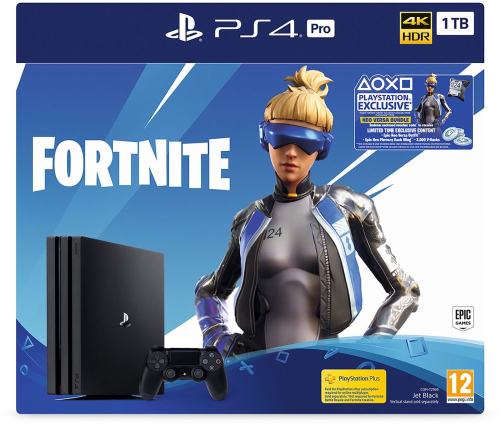 Игровая приставка SONY PlayStation 4 Pro 1TB + Fortnite (CUH-7208B) купить  в Минске