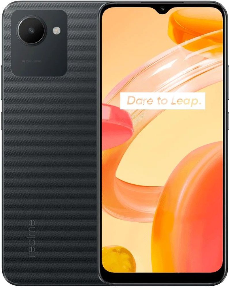 смартфон REALME C30 4/64GB (ЧЕРНЫЙ)