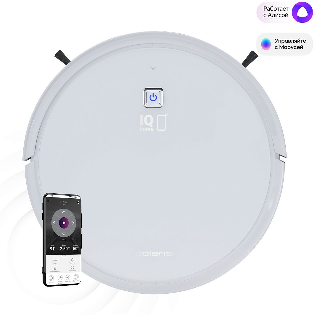 Робот-пылесос POLARIS PVCR 0726 WI-FI IQ Home GYRO (белый) купить в Минске