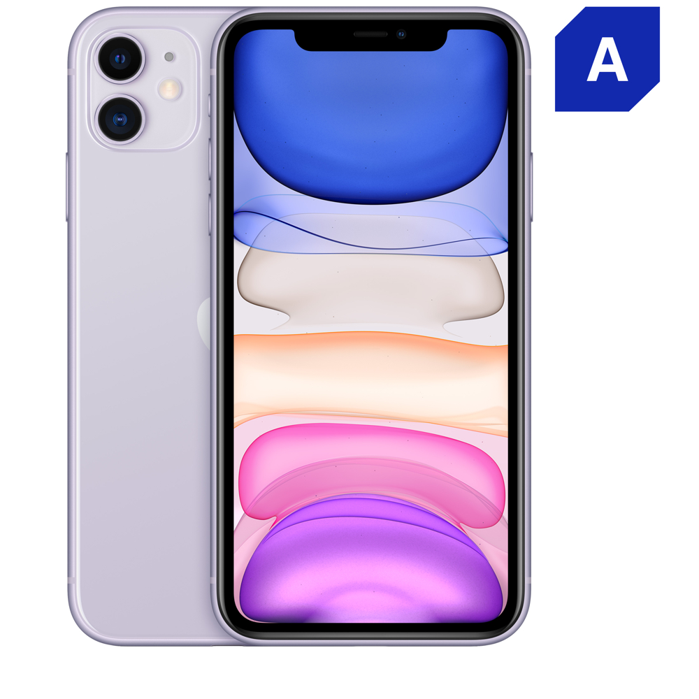 Смартфон APPLE (грейд A) iPhone 11 64GB Purple Б У (2AMWLX2) купить в Минске