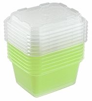 Контейнер для продуктов пластиковый BEROSSI ИК 84743000 (6 шт) Контейнер для продуктов пластиковый BEROSSI ИК 84743000 (6 шт)