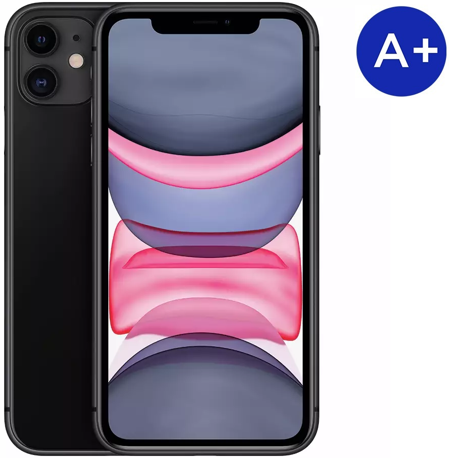 Смартфон APPLE (грейд A+) iPhone 11 64GB Black Б У (2QMWLT2) купить в Минске