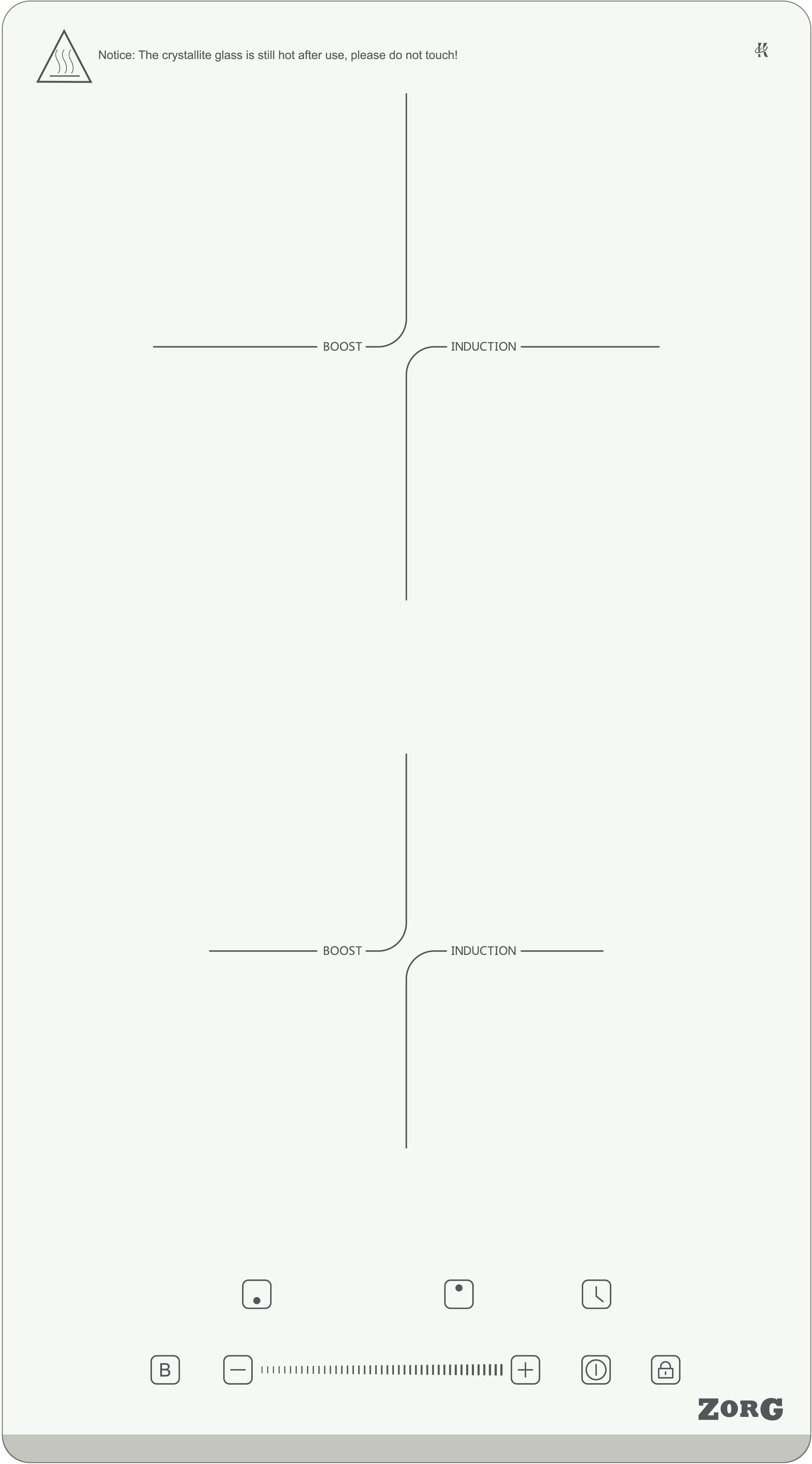 Варочная панель электрическая ZORG INO31 WH Варочная панель электрическая ZORG INO31 WH