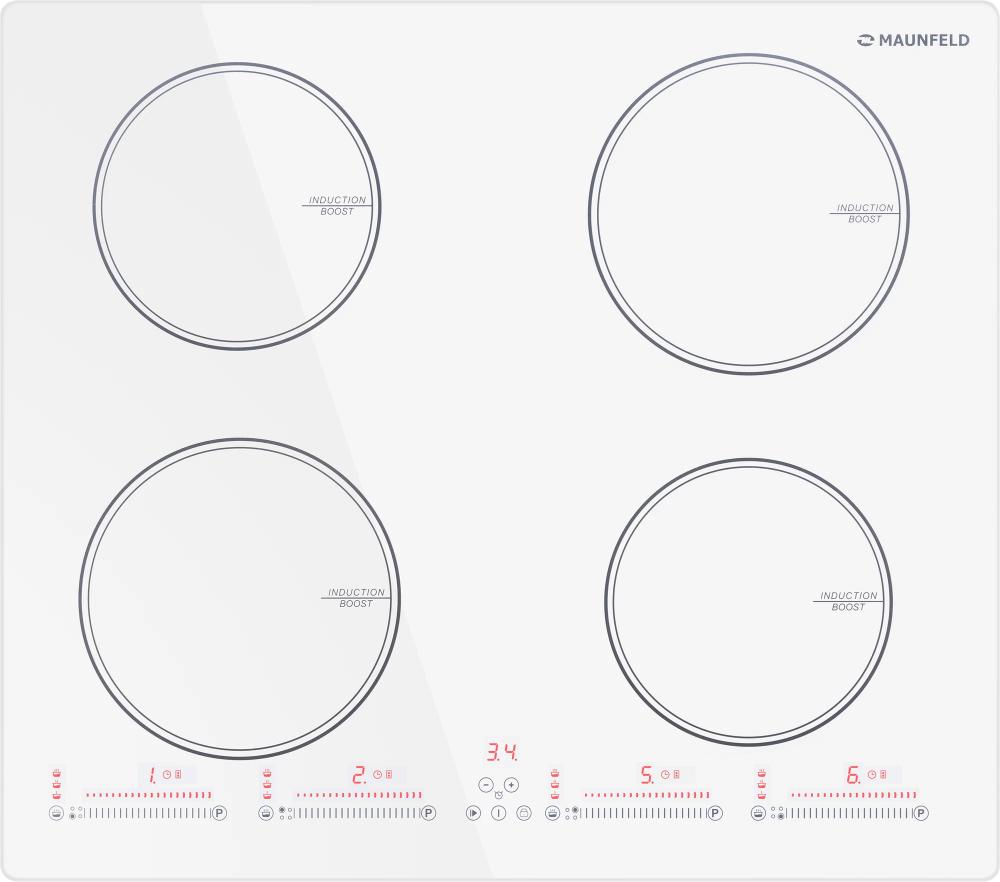 Варочная панель электрическая MAUNFELD CVI594SWH Inverter Варочная панель электрическая MAUNFELD CVI594SWH Inverter