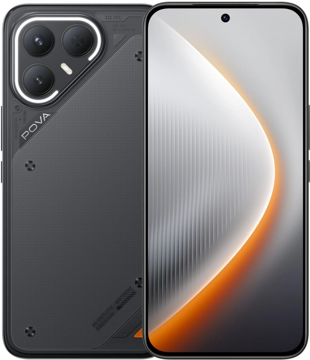 Смартфон TECNO Pova 7 Pro 12GB/256GB 5G (графитовый черный) Смартфон TECNO Pova 7 Pro 12GB/256GB 5G (графитовый черный)