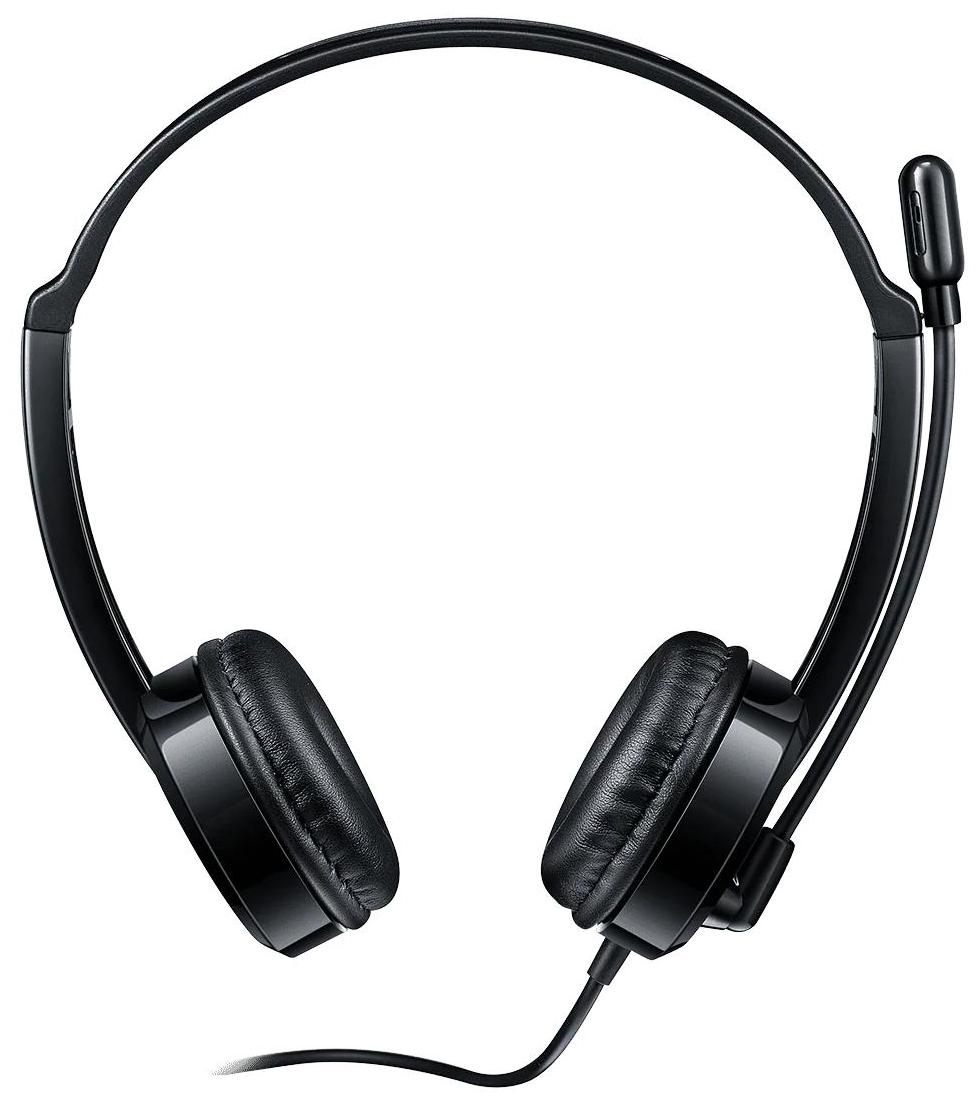 Наушники с микрофоном (гарнитура) RAPOO H100 (черный) Наушники с микрофоном (гарнитура) RAPOO H100 (черный)