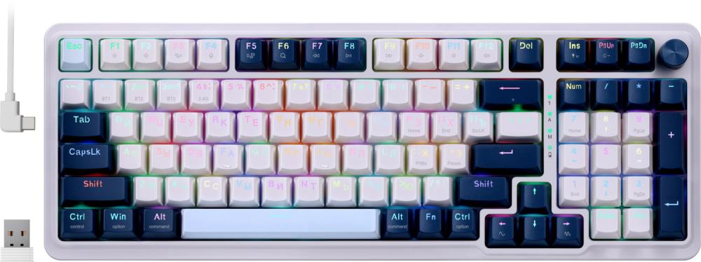 Игровая клавиатура REDRAGON Eisa Pro RU 72299 RGB (бел/син) Игровая клавиатура REDRAGON Eisa Pro RU 72299 RGB (бел/син)
