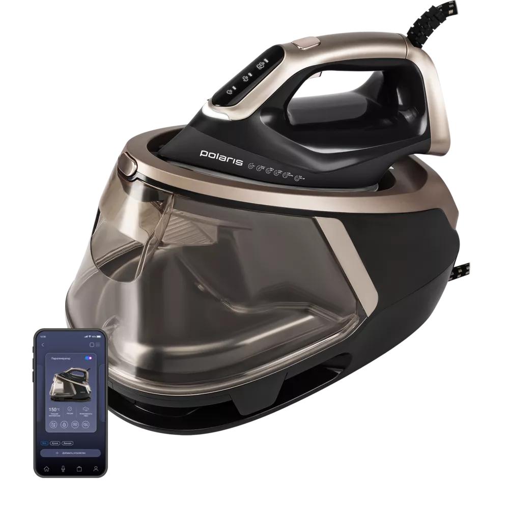 Утюг с парогенератором POLARIS PSS 8010K X-Steam PRO WIFI IQ Home (черный/золотой) Утюг с парогенератором POLARIS PSS 8010K X-Steam PRO WIFI IQ Home (черный/золотой)