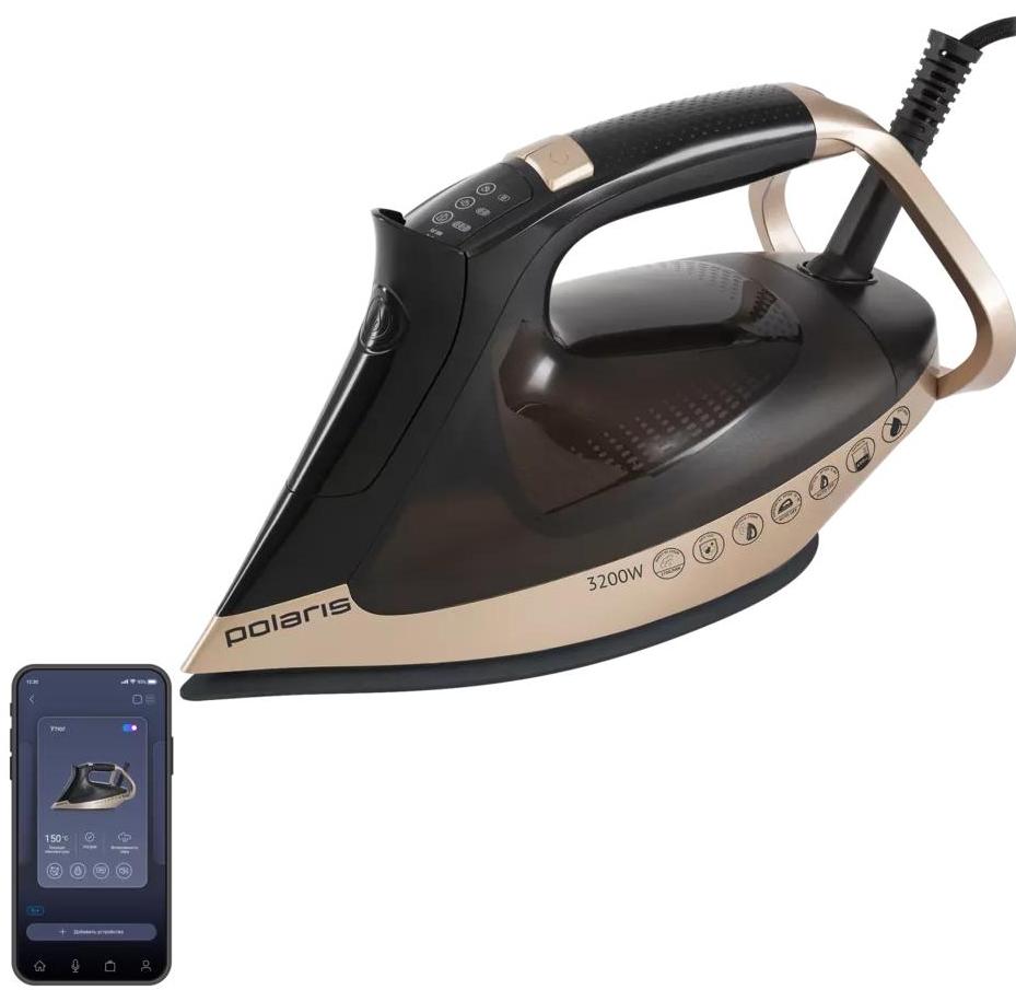 Утюг POLARIS PIR 3225AK WiFi IQ Home (черный/золотой) Утюг POLARIS PIR 3225AK WiFi IQ Home (черный/золотой)