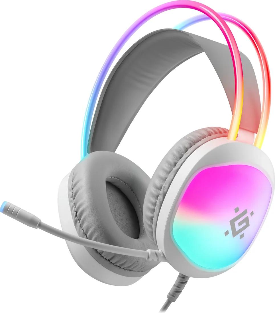 Игровая гарнитура DEFENDER Eclipse RGB 62440 (белый) Игровая гарнитура DEFENDER Eclipse RGB 62440 (белый)