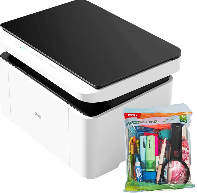 МФУ DELI M1820W + канцелярский набор Deli H532 МФУ DELI M1820W + канцелярский набор Deli H532