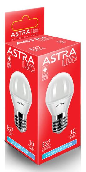 Лампочка ASTRA G45 10W E27 4000K Лампочка ASTRA G45 10W E27 4000K
