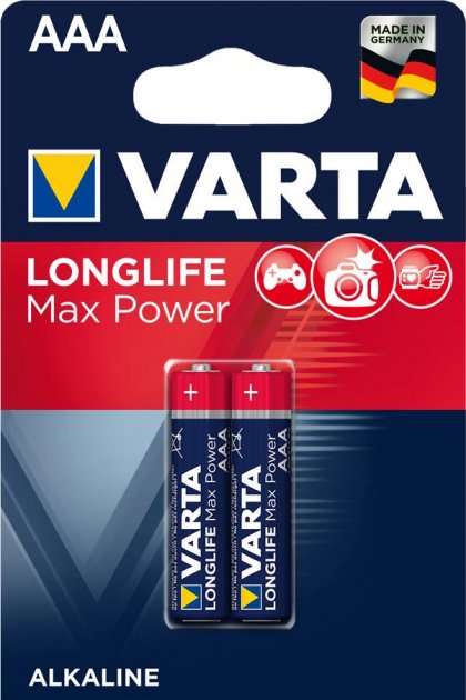 батарейки VARTA MAX T./LONGLIFE MAX P. AAA (2 ШТ)