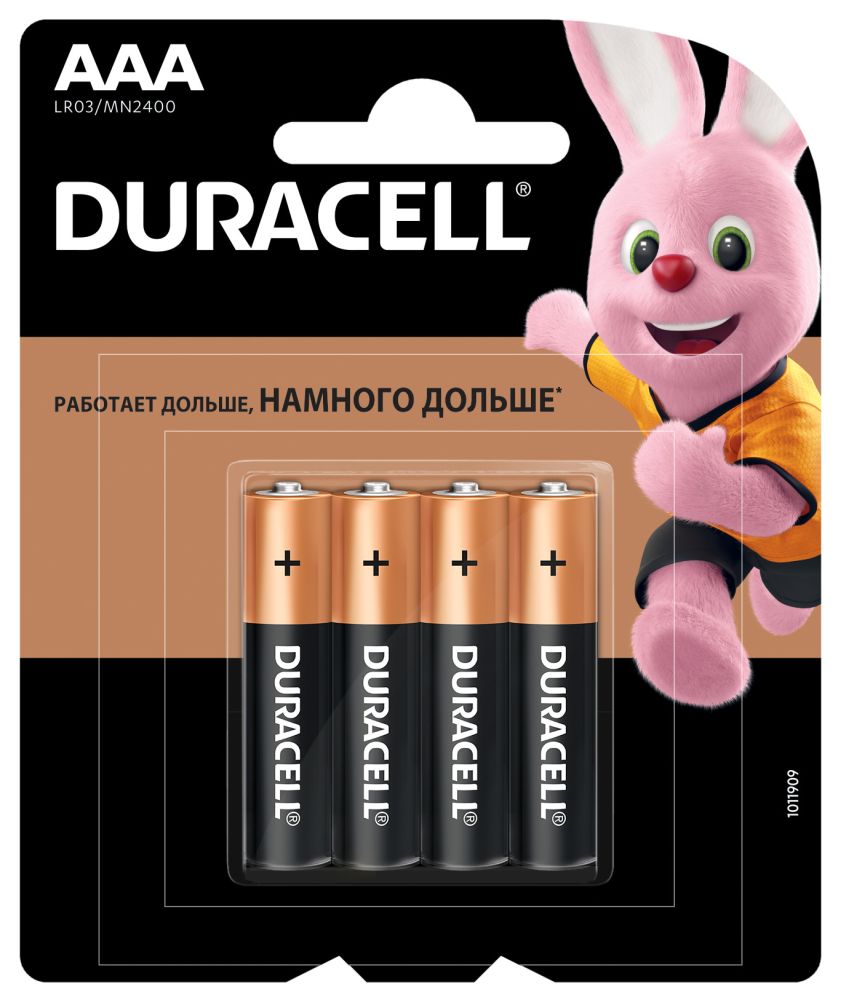 батарейки DURACELL LR03/MN2400/AAA 4BP