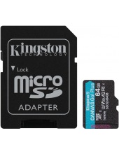 KINGSTON CANVAS GO PLUS MICROSDXC 64GB карта памяти