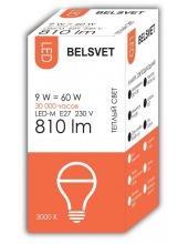 BELSVET LED-M A60 9 W 3000 K E27 () 
