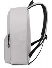 CITY BACKPACK 15,6 LIGHT GREY (1040)