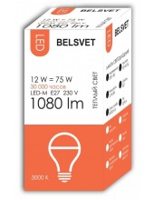 BELSVET  LED-M A60 12 W 3000 K E27 