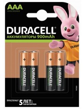 DURACELL AAA 900MAH 4BP (4 ШТ) батарейки