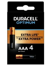DURACELL OPTIMUM LR03/MX2400 4BP (4 ШТ) батарейки
