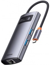 USB ������������ BASEUS Metal Gleam Series 4-in-1 (WKWG070113)