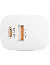 MOTION G202 GAN 20W 2-порта USB A+C, 10.202 (белый) MOTION G202 GAN 20W 2-порта USB A+C, 10.202 (белый)