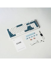 ZA98 White Navy Blue (TNT Red)