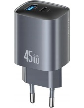 ������� �/� USAMS T66 45W GaN Dual-Port Fast Charger A+C CC290TC01 (�����)