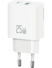 ������� �/� USAMS T65 25W A+C Dual-Port Fast Charger CC315TC02 (�����)