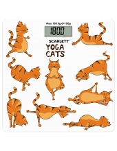 SCARLETT SC-BS33E077 (YOGA CATS) весы напольные